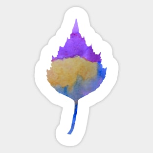 birch leaf Sticker